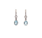 18ct White Gold Blue Topaz Attachments