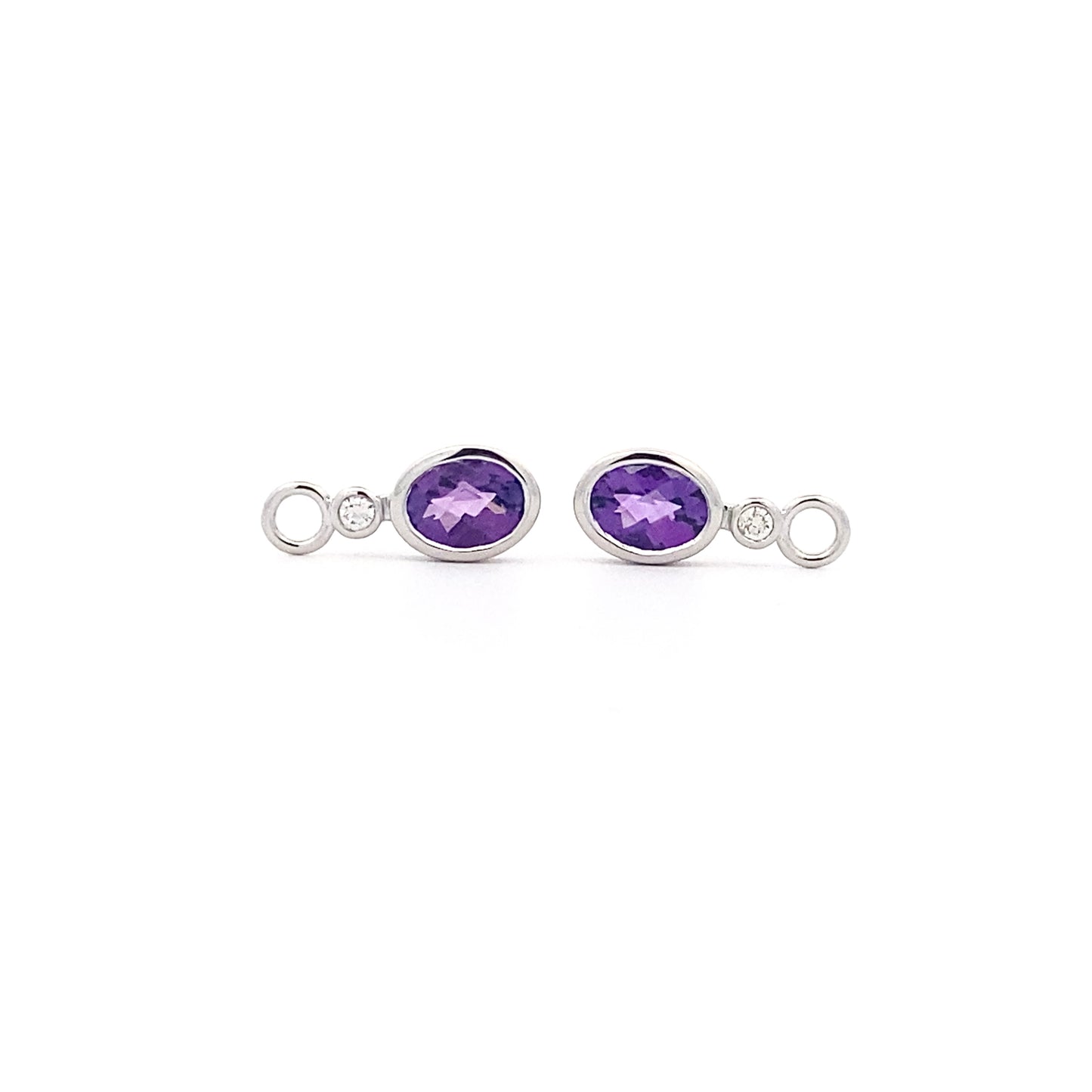 18ct White Gold Amethyst Attachments