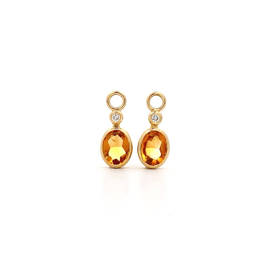 18ct Yellow Gold Citrine Attachments