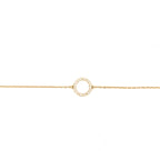 18ct Yellow Gold Diamond Circle of Life Bracelet