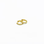 18ct Yellow Gold Diamond Huggies