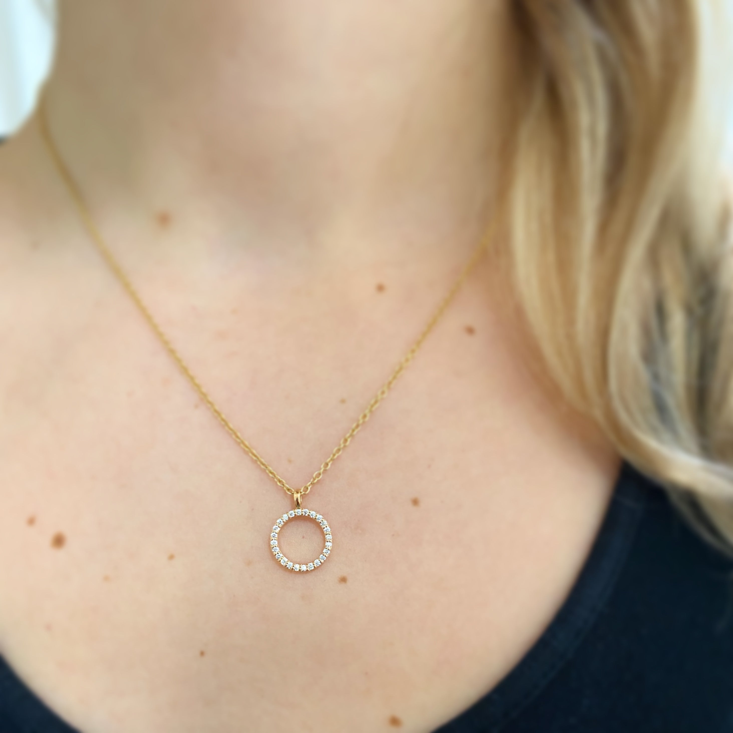 18ct Rose Gold Diamond Circle of Life Pendant