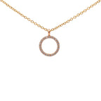 18ct Rose Gold Diamond Circle of Life Pendant