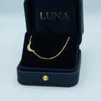 18ct Yellow Gold Crescent Moon Bracelet