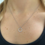 18ct White Gold Diamond Circle of Life Pendant