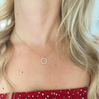 18ct Yellow Gold Diamond Circle of Life Pendant