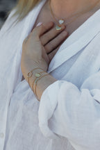 18ct Yellow Gold Moon Medallion Bracelet