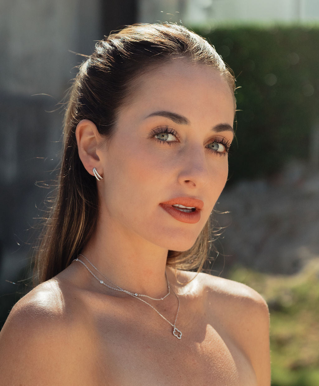 18ct White Gold Diamonds by the Yard Chain