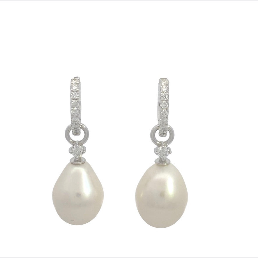 18ct White Gold Pearl Attachments