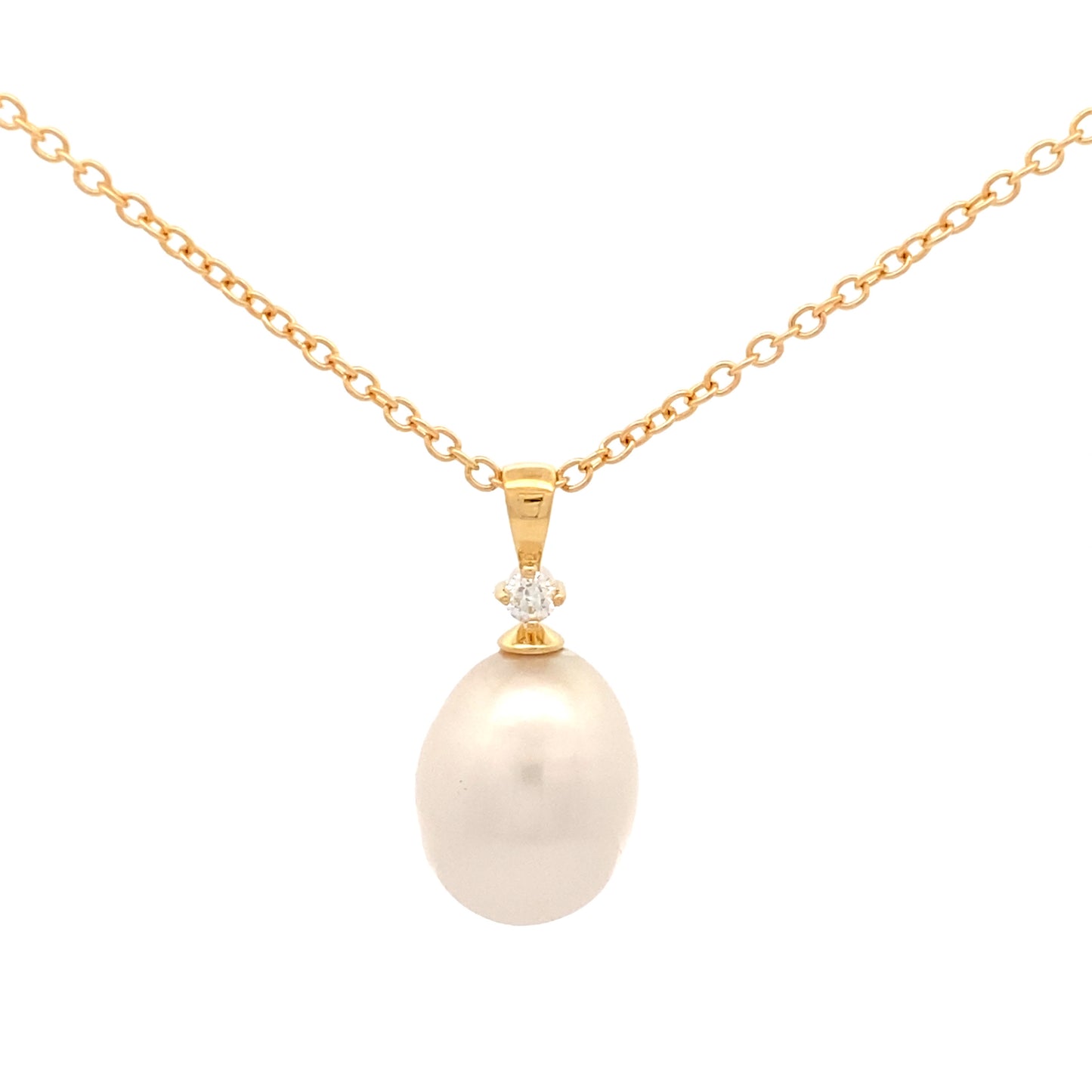 18ct Yellow Gold Pearl Pendant